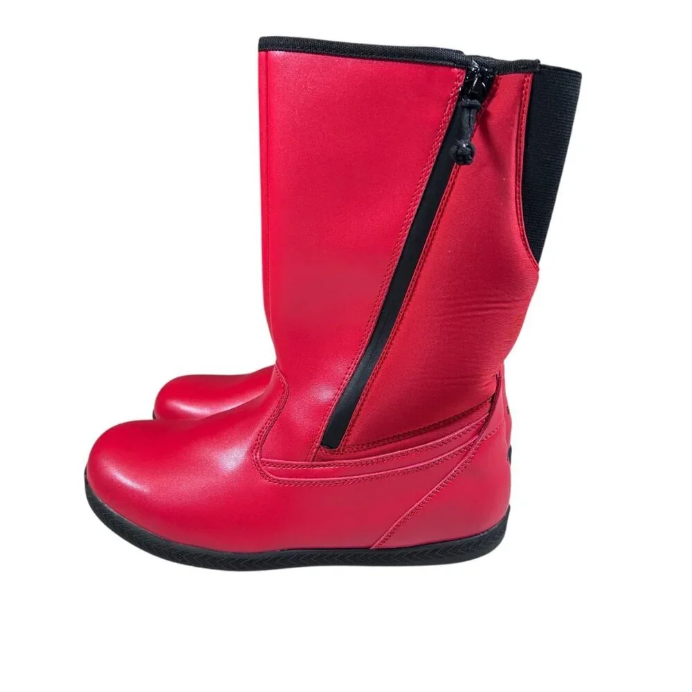 Billy Boots Red Rain Boot 5 Kids Inclusion Zip Outdoors Play School Adaptive